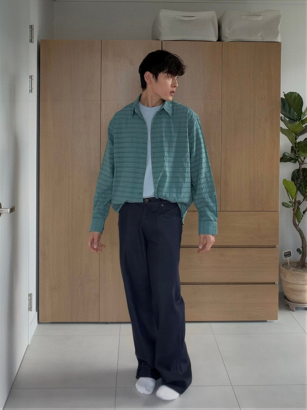 Textured Check Shirt