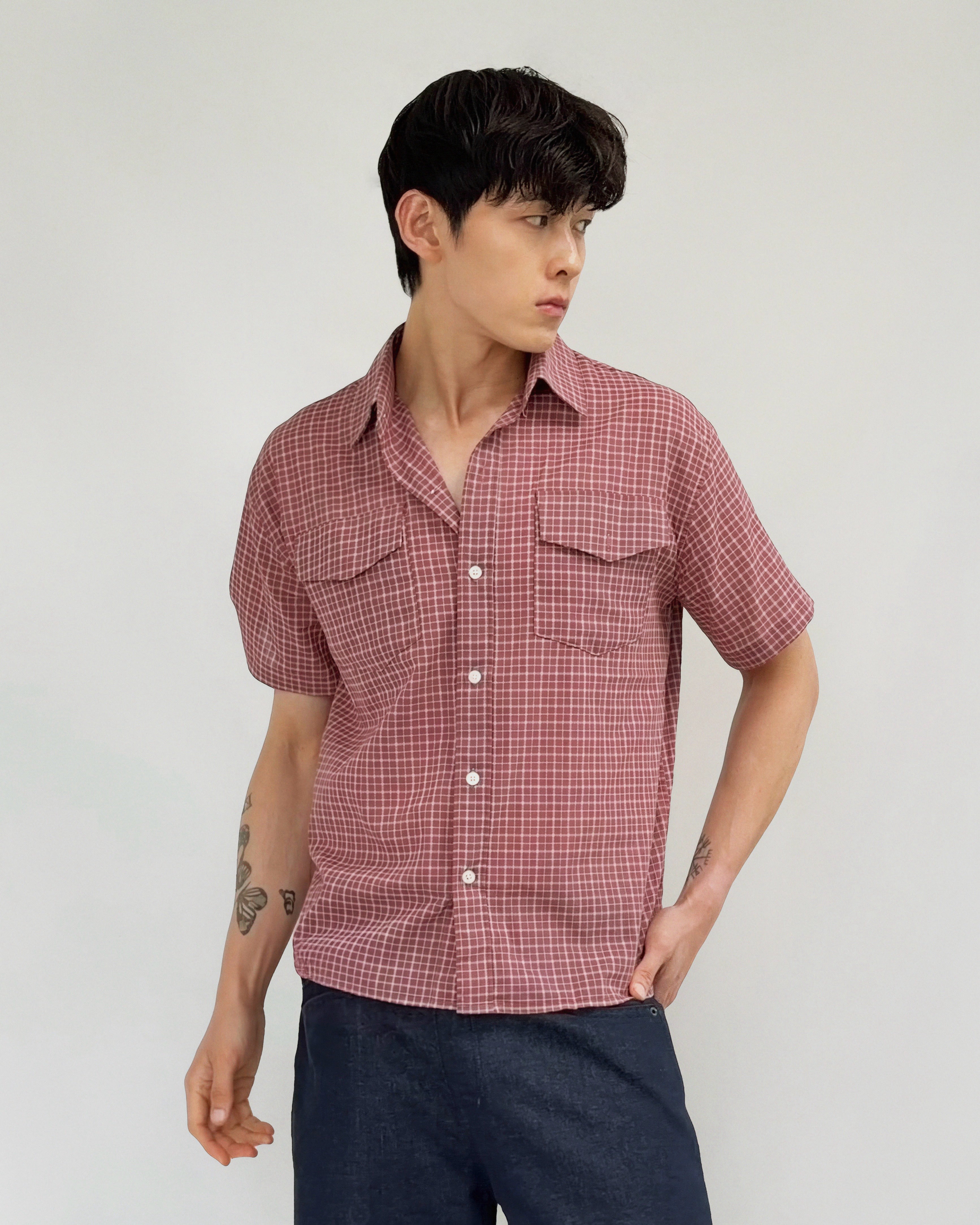 Short-sleeve Cropped Shirt