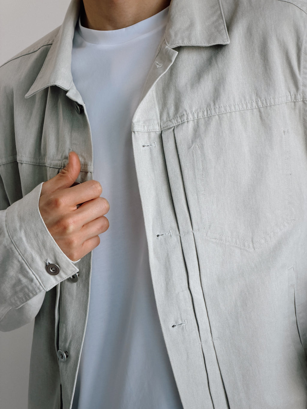 Pleated Canvas Jacket