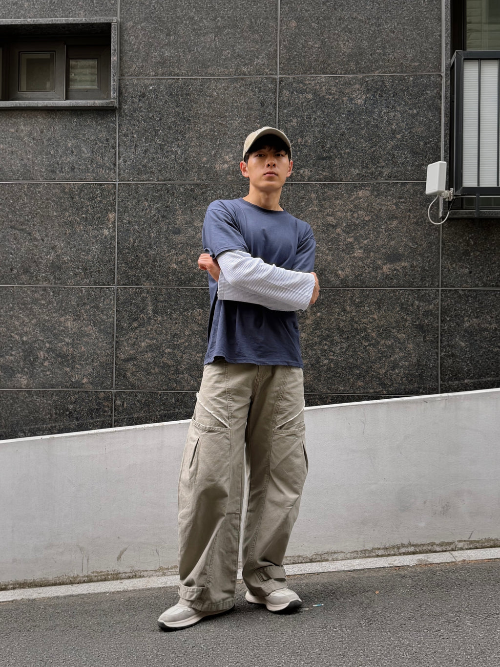 鬆餅袖層次感T恤