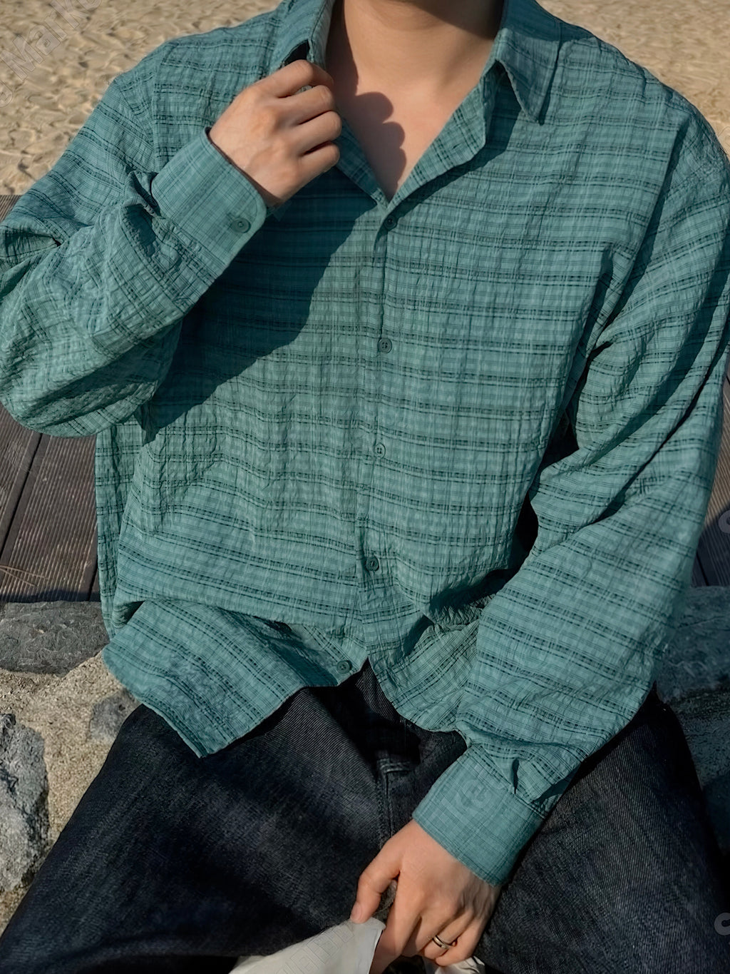 Textured Check Shirt