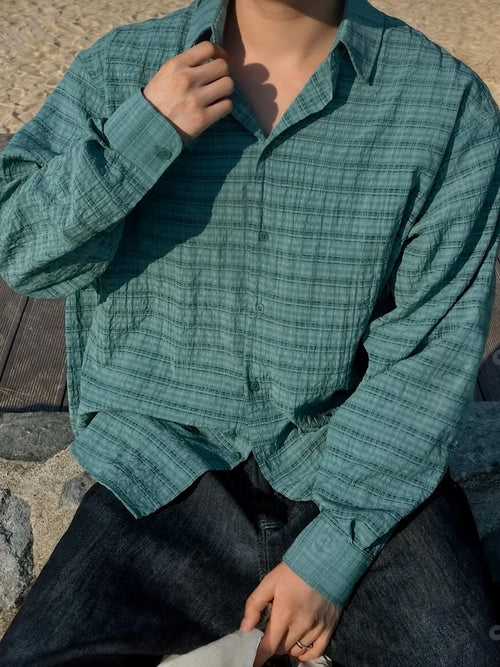 Textured Check Shirt