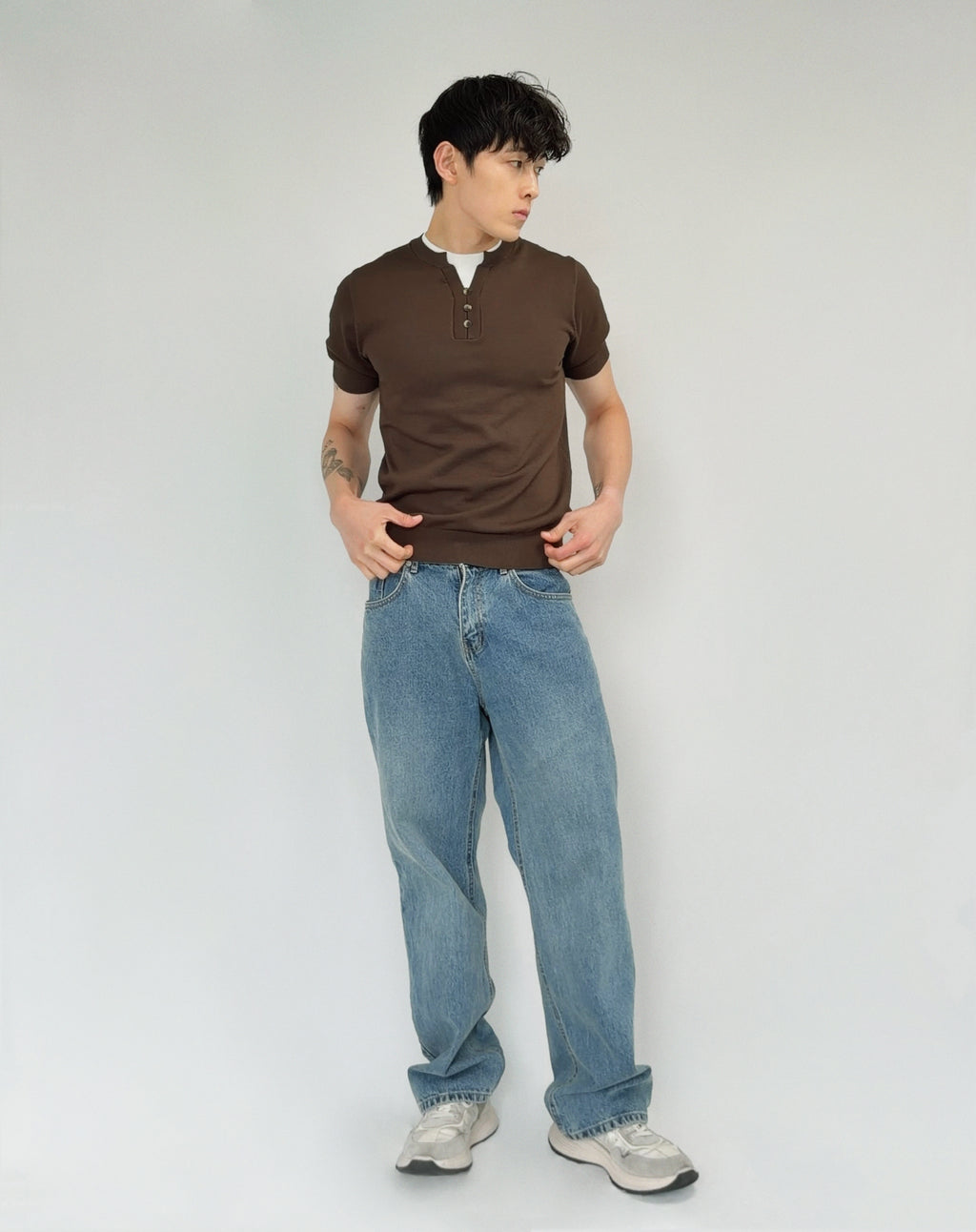 Henley Layered Tee