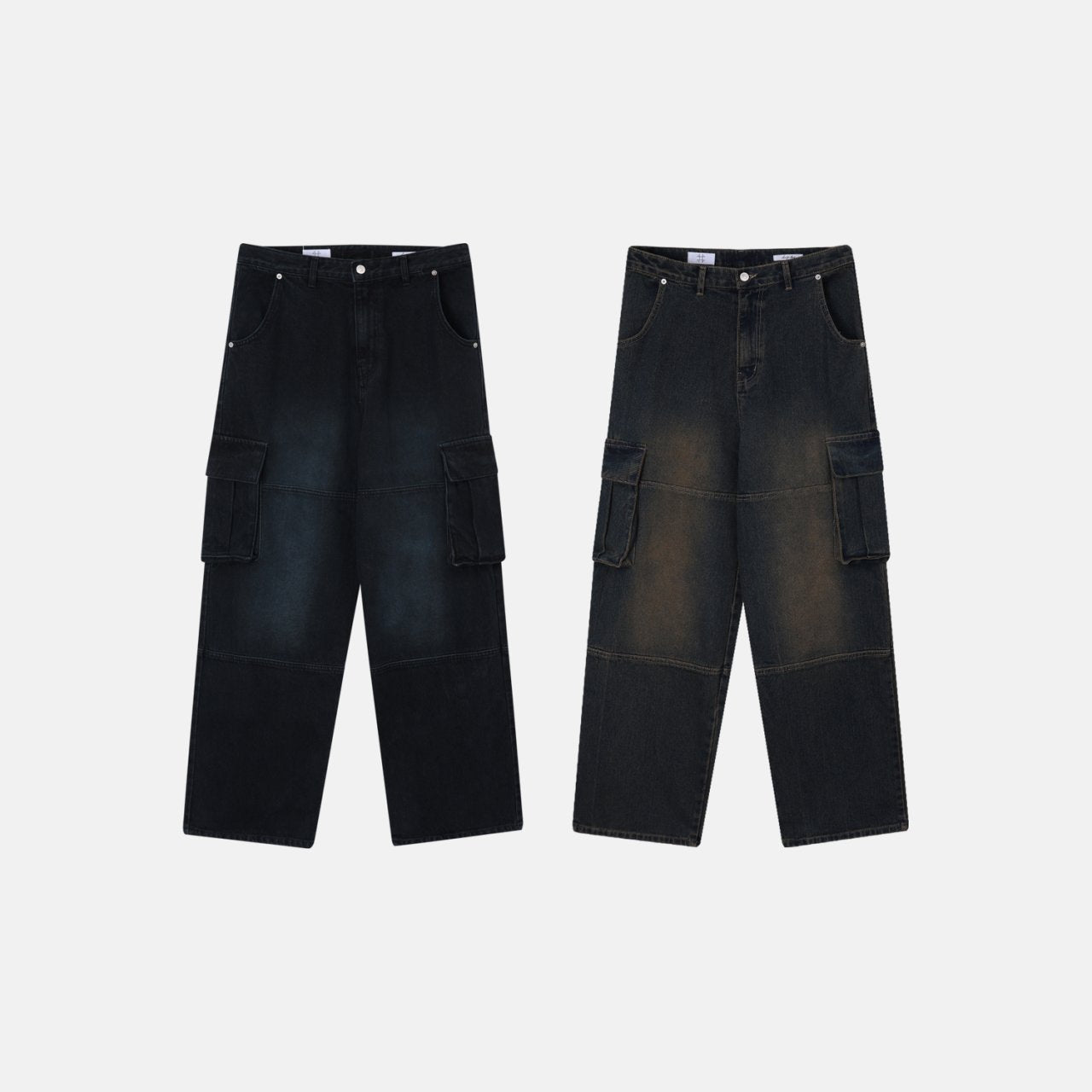 Sunfaded Denim Cargo