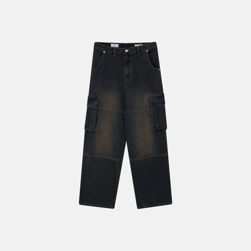 Sunfaded Denim Cargo