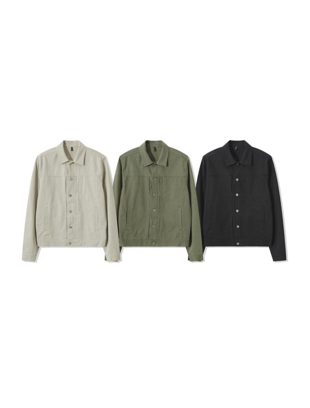 Pleated Canvas Jacket