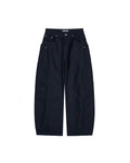 Lightweight Utility Denim Pants navy front product view