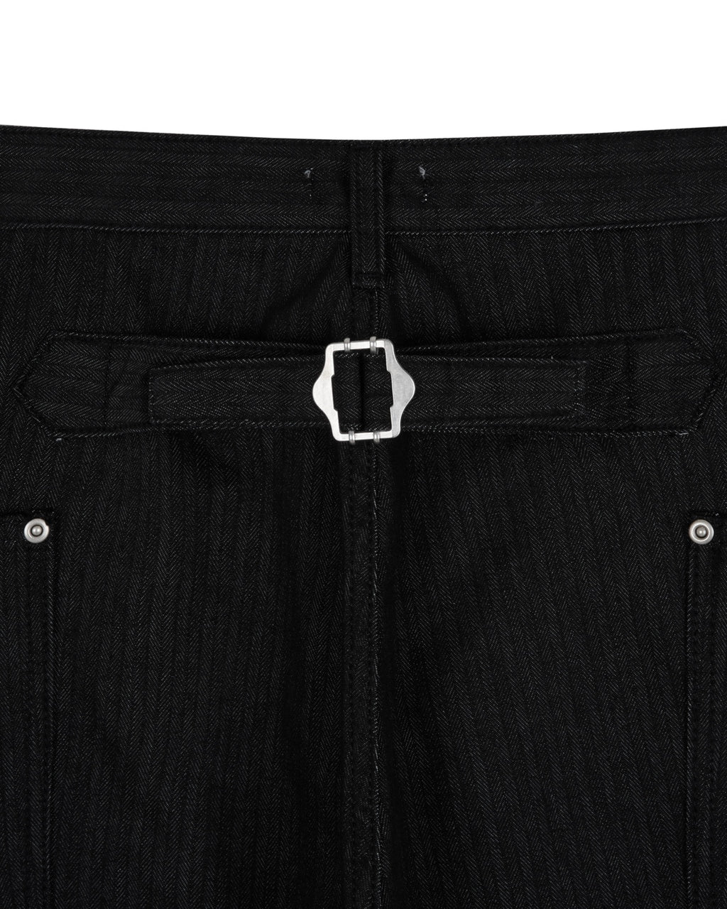 Lightweight Utility Denim Pants adjustable back tab detail