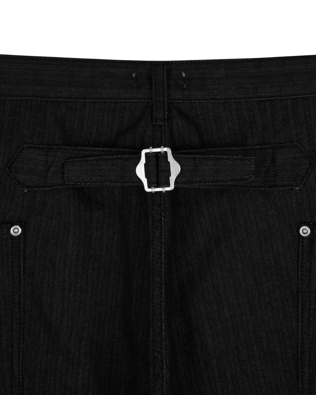 Lightweight Utility Denim Pants adjustable back tab detail