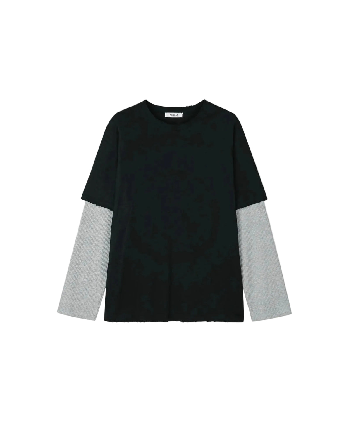 Waffle Sleeve Layered T-shirt