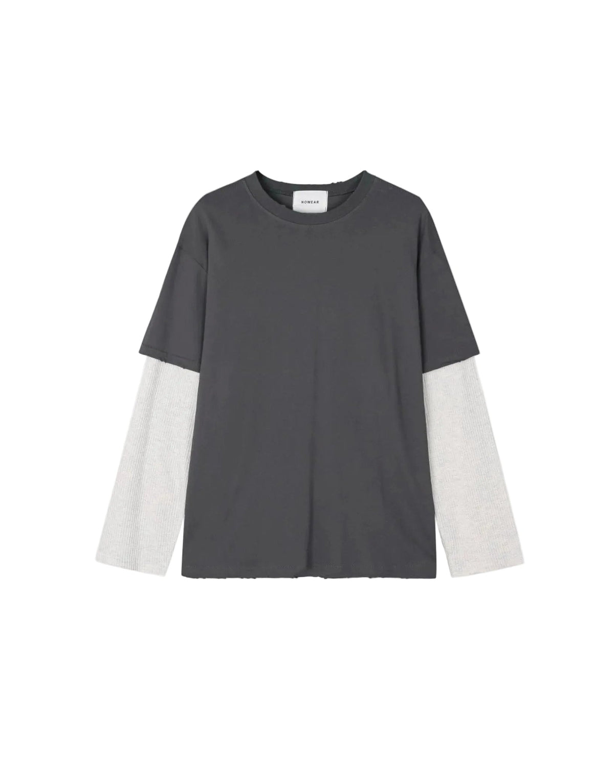 Waffle Sleeve Layered T-shirt